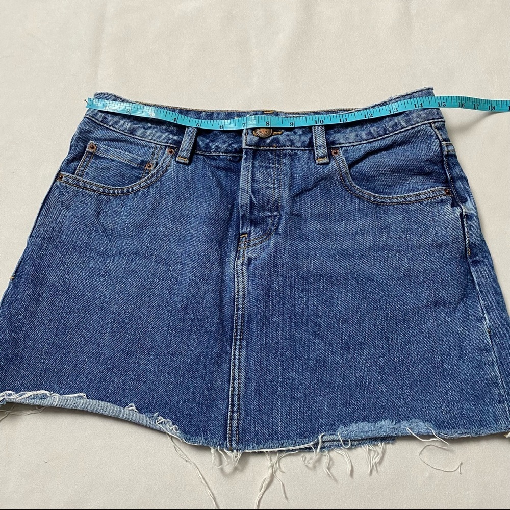 ASOS • Denim Mini Skirt Size 8 UK 4 US - Picture 2 of 7